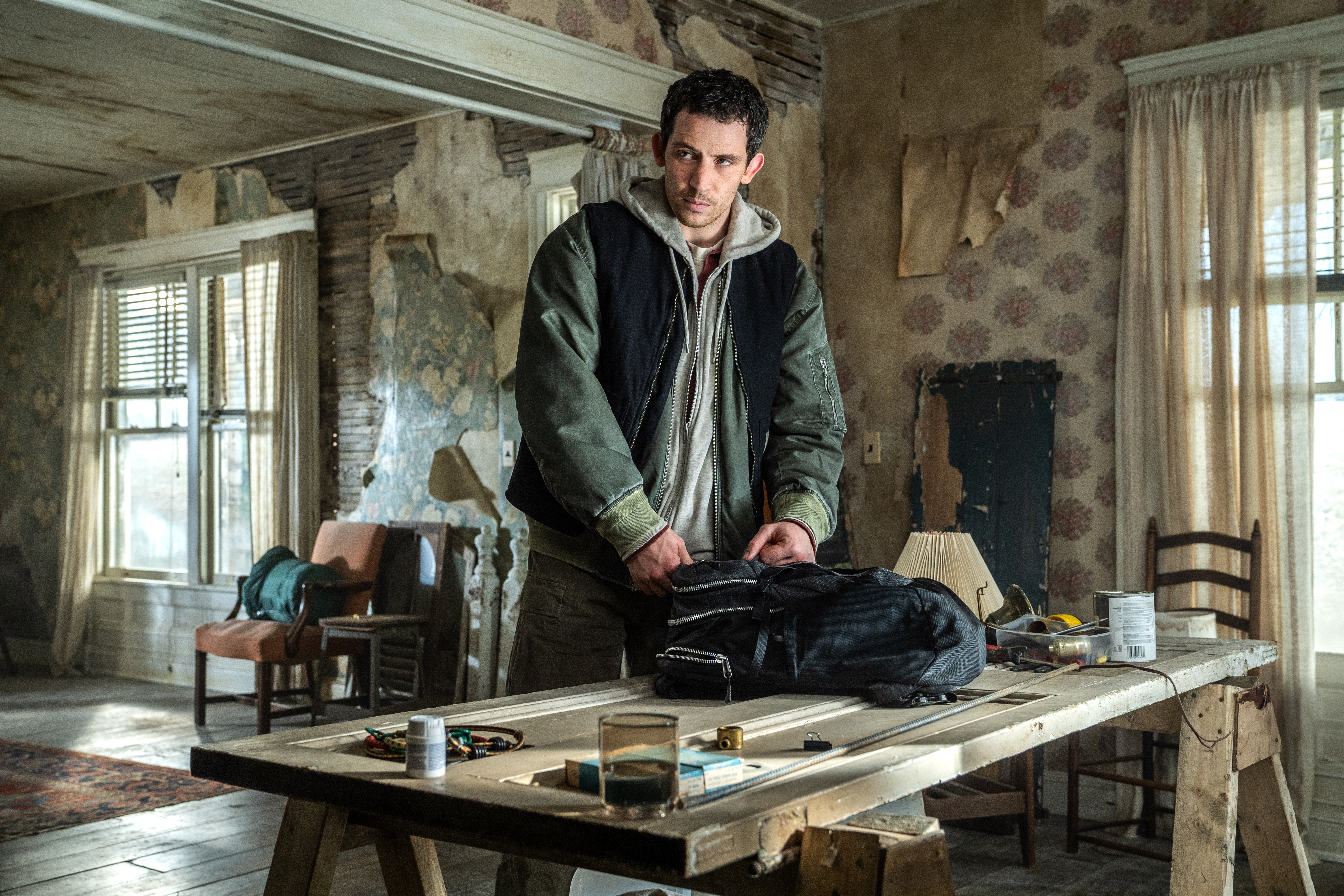 Josh O'Connor in DISCLOSURE DAY, directed by Steven Spielberg.