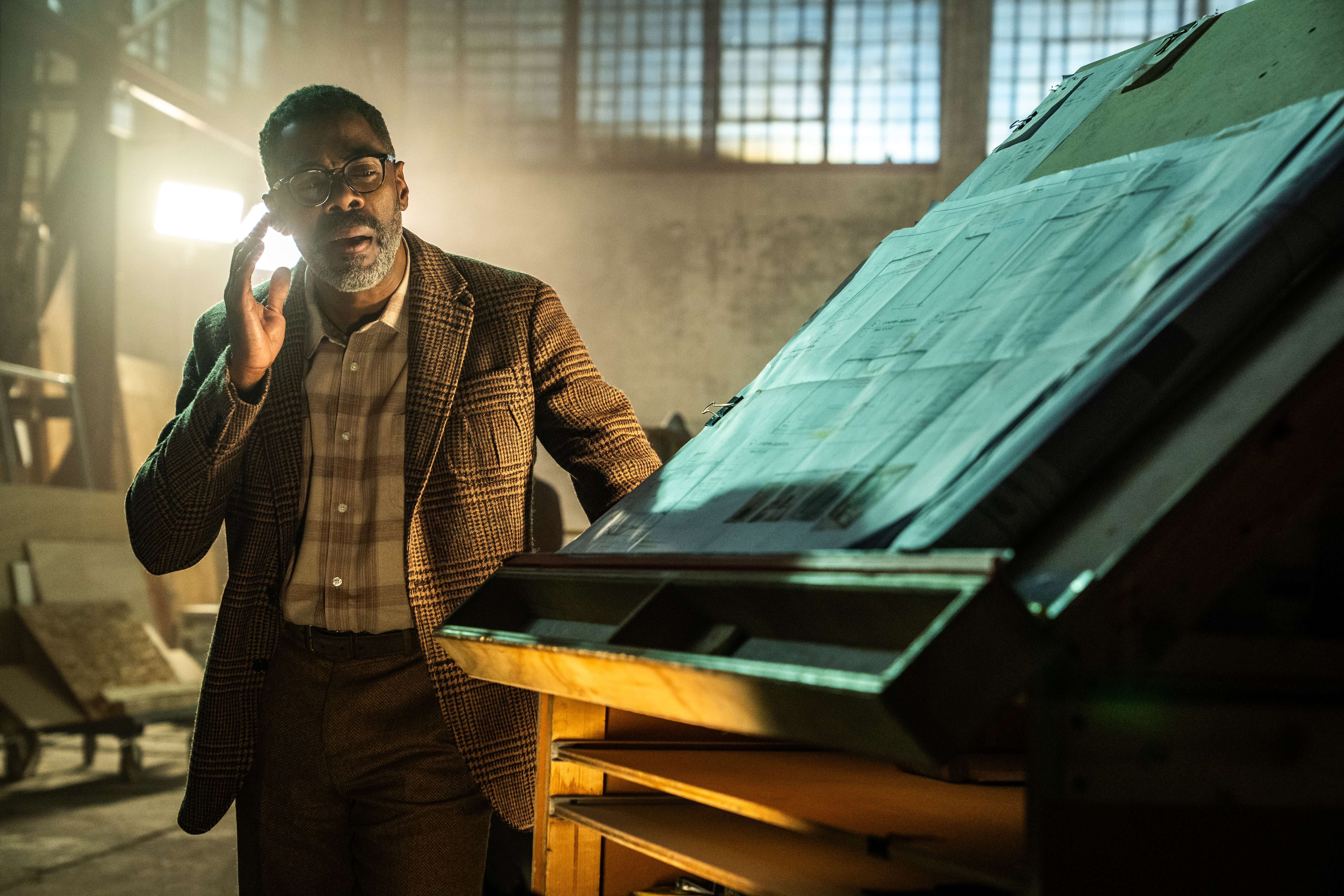 Colman Domingo in DISCLOSURE DAY, directed by Steven Spielberg.